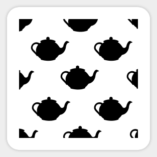 printmaking pattern black and white elements Sticker